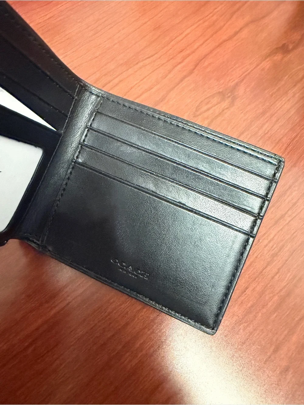 Coach Brown Signature Canvas Bifold Wallet